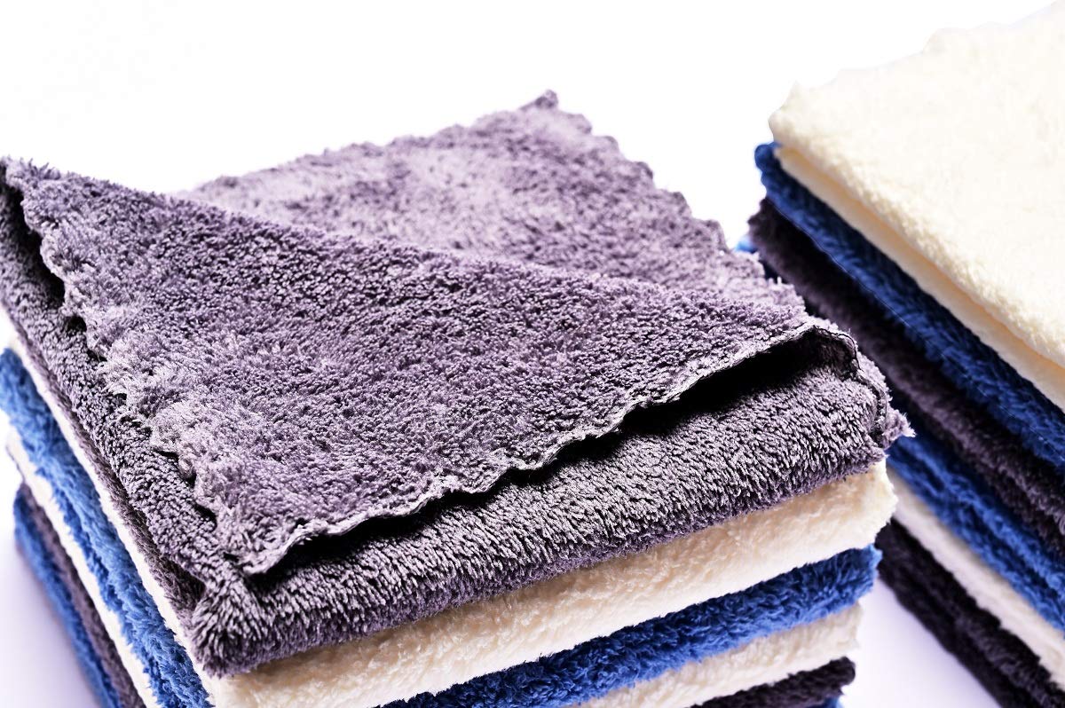 Kyapoo Baby Washcloths 12 Pack 12x12 Inches Microfiber Coral Fleece Extra Absorbent and Soft for Newborns, Infants and Toddlers-3